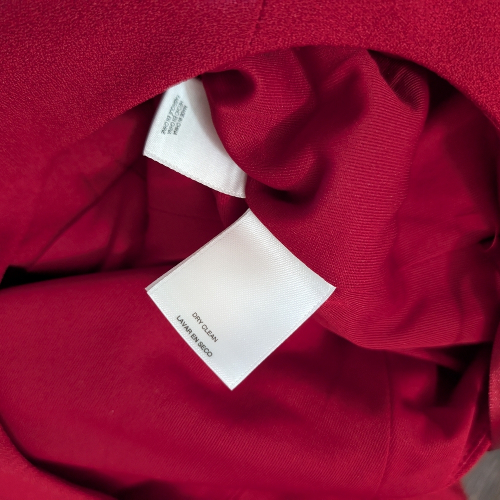 Nine West Red Sleeveless Tie-Waist Wide-Leg Jumpsuit - Picture 8 of 11